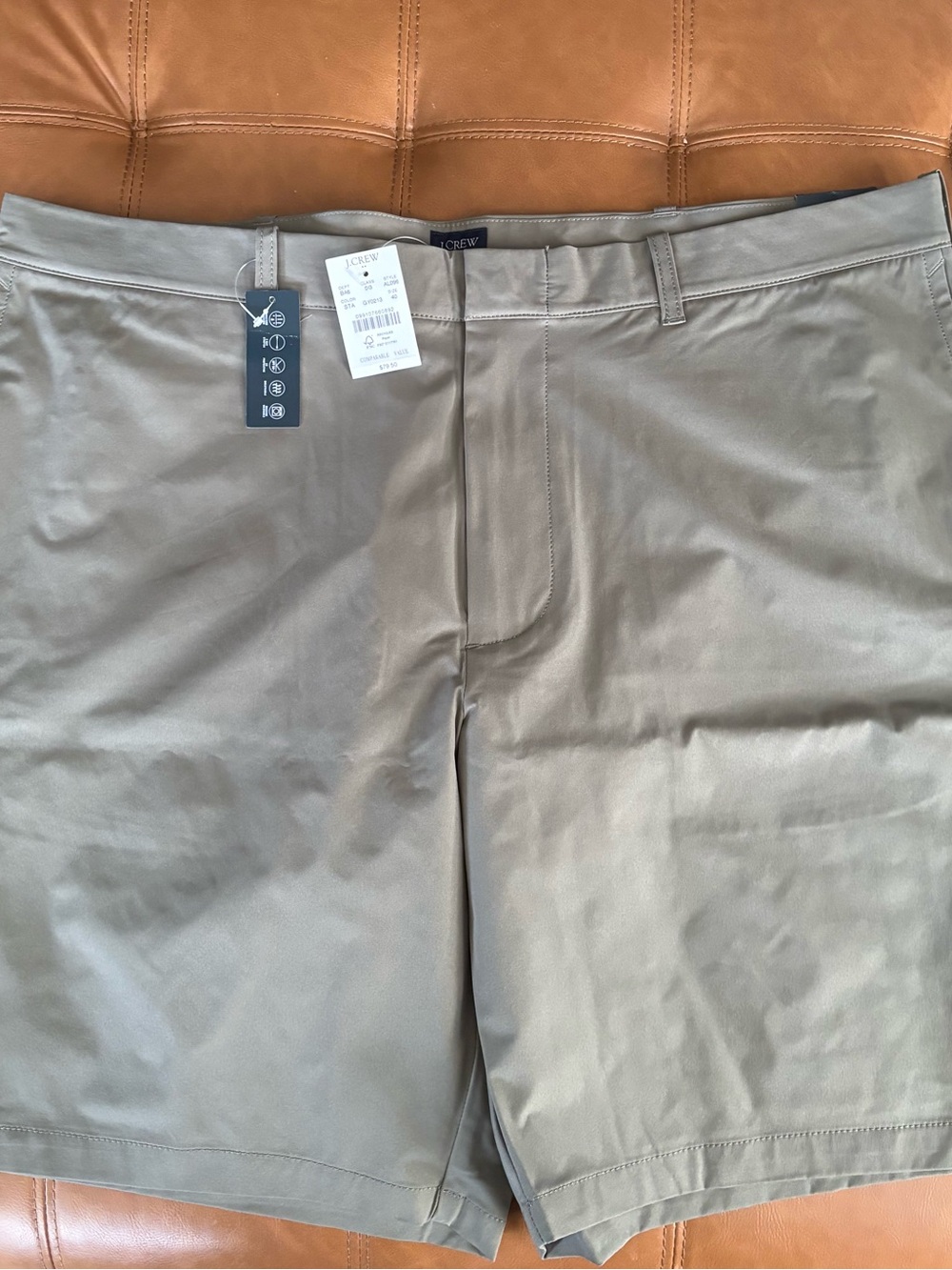J. Crew Factory 9” Mens Tech Shorts in Smoky Taupe